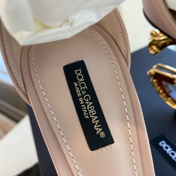 Dolce & Gabbana DG Baroque Sandals Heels 38 - Picture 6 of 9